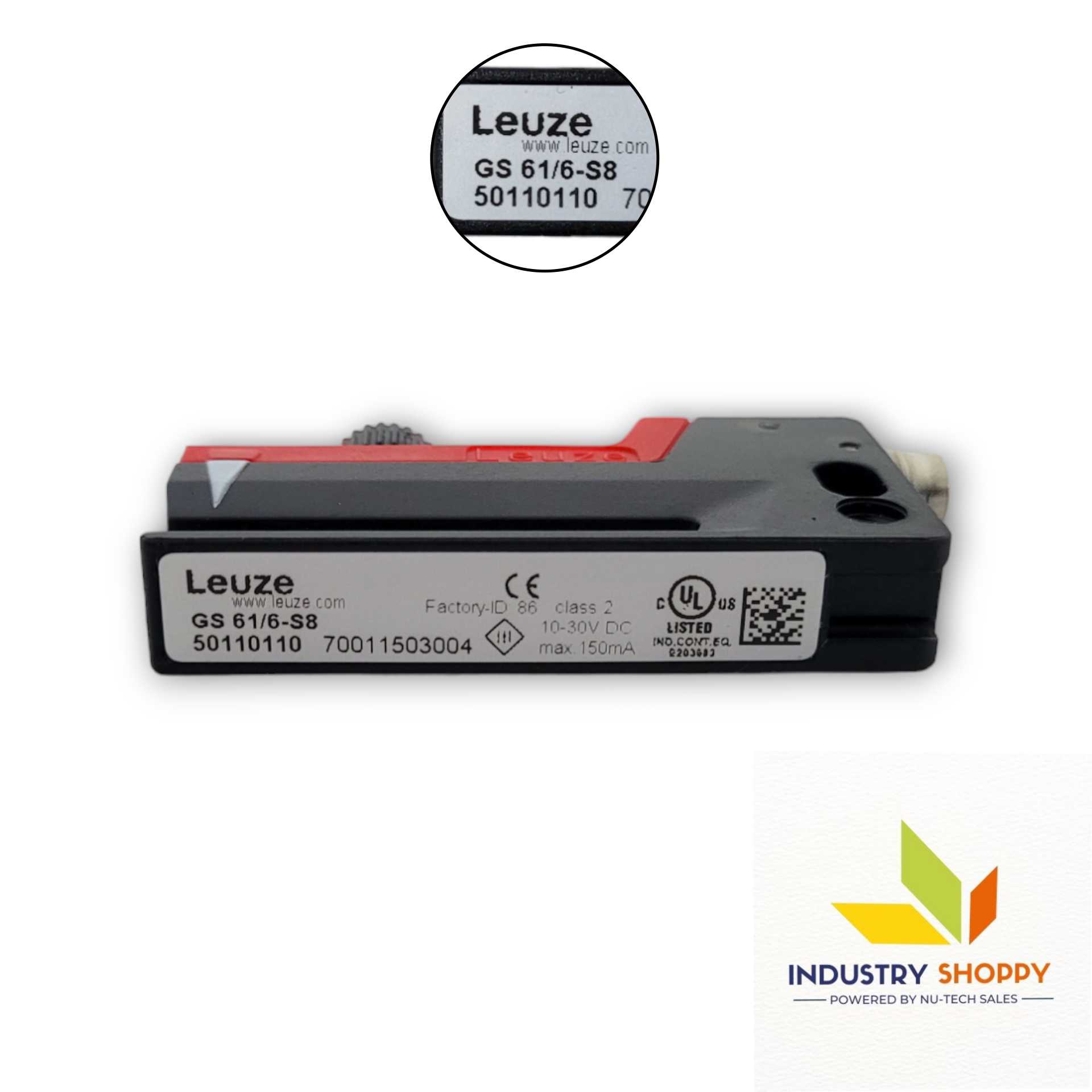 Leuze GS61/6-S8 Fork Photoelectric Sensor Leuze GS61/6-S8 Fork Photoelectric Sensor